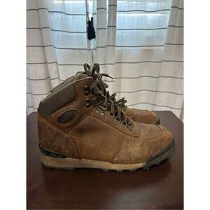 Vasque Alpha Mens Size 8 Hiking Boots 7429 Brown Leather / Nylon Lace Up Trail